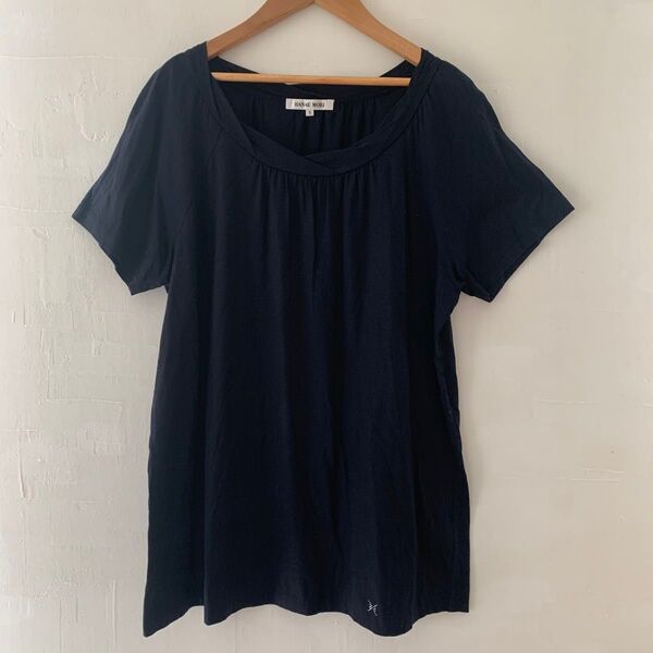 HANAE MORI カットソー Tシャツ 半袖 ネイビー サイズ3