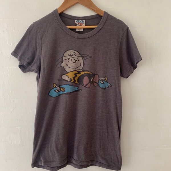 USA製 ジャンクフード レディース 半袖tシャツ スヌーピー ビンテージ