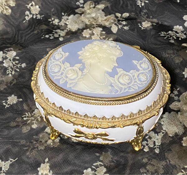 オルゴール カメオ いとしのエリー 宝石箱 小物入れ アンティーク 【中古】 ジュエリーボックス アクセサリーボックス