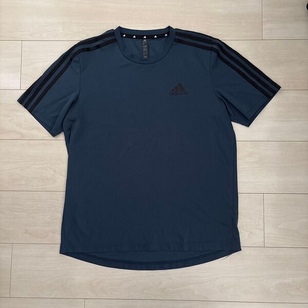 adidas Tシャツ ブルーグリーン 170cm