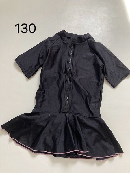 未使用 学校用 水着 ワンピース 半袖 130