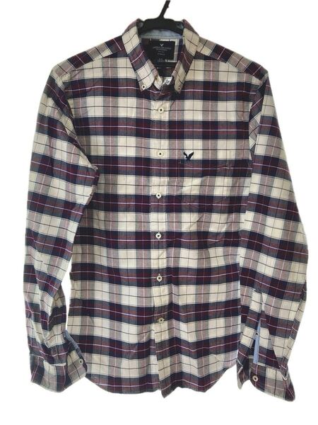 American Eagle アメリカンイーグル チェックシャツ メンズ Sサイズ