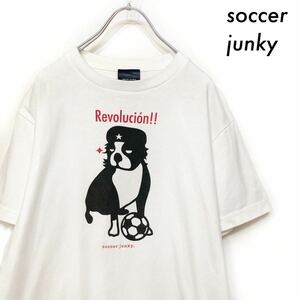 【送料無料】soccor junky サッカージャンキー★半袖Tシャツ Ravolution ホワイト 白