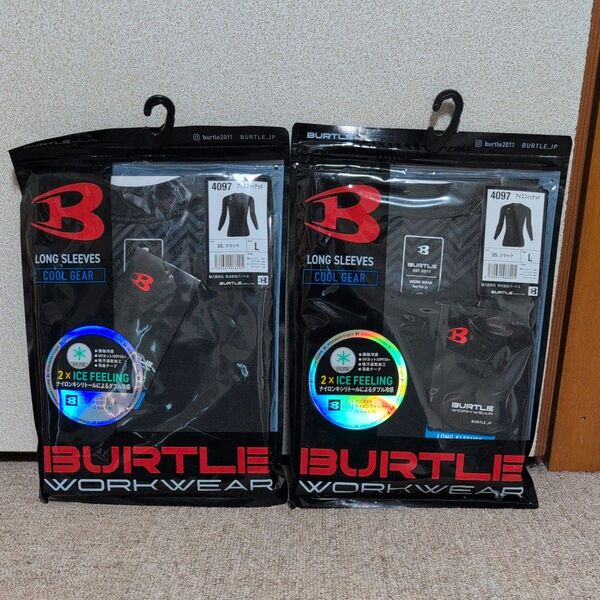 BURTLE 4097 アイスフィッテッド ブラック L 2枚セット