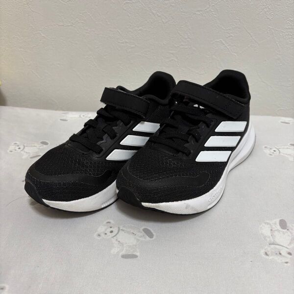 adidas アディダス キッズ スニーカー ブラック コアファイト 5.0 EL C 17.0 cm
