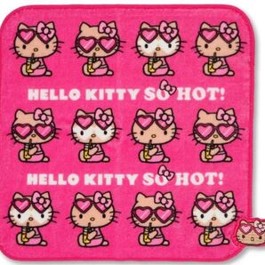 サンリオ SANRIO ハローキティ 刺繍ハンドタオル ミニタオル ピンク