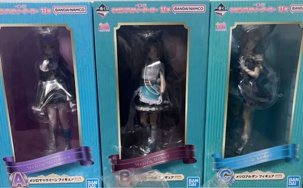 一番くじ ウマ娘 プリティーダービー 11弾 A賞 B賞 C賞 フィギュアセット
