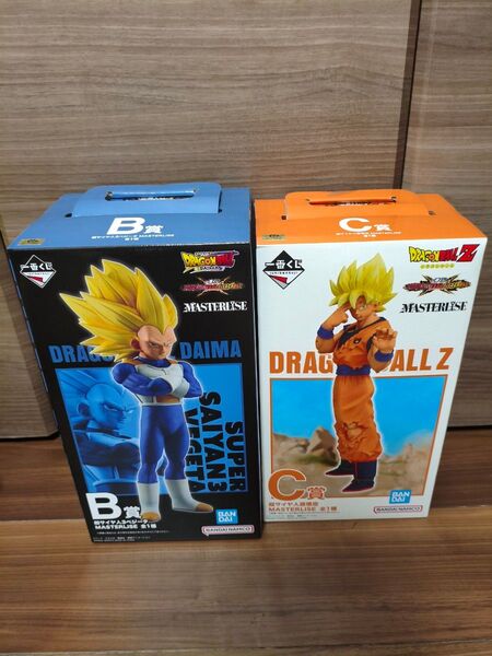 一番くじ ドラゴンボール VS オムニバス CROSS B賞 超サイヤ人3ベジータ C賞 超サイヤ人孫悟空