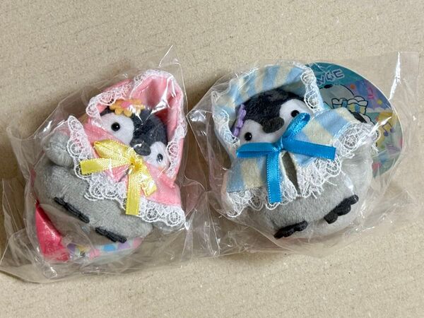 2個セット コウペンちゃん カーニバル ピンクボンネット ブルーボンネット 手乗りマスコット てのり ぬいぐるみ