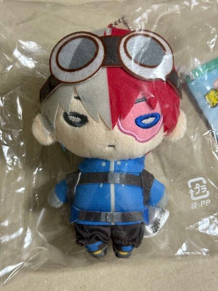 轟焦凍 雪山登山 僕のヒーローアカデミア にとたん ボールチェーン付きぬいぐるみ マスコット ヒロアカ