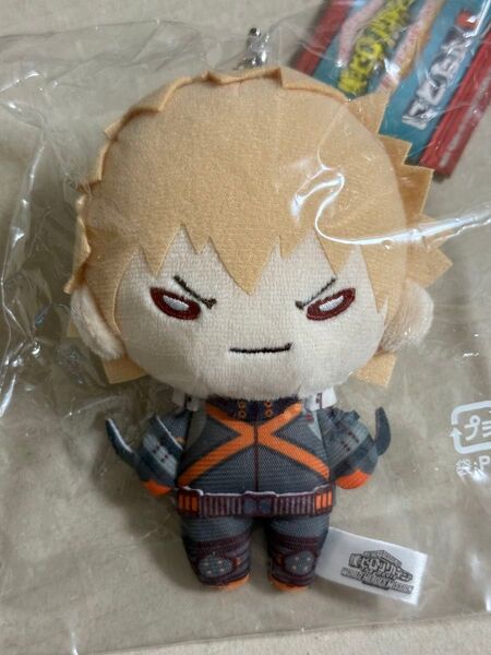 爆豪勝己 ワールドヒーローズミッション 僕のヒーローアカデミア にとたん ボールチェーン付きぬいぐるみ マスコット ヒロアカ