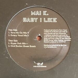 【r&b pop】Mai K. / Baby I Like［12inch］オリジナル盤《2-1-82 9595》