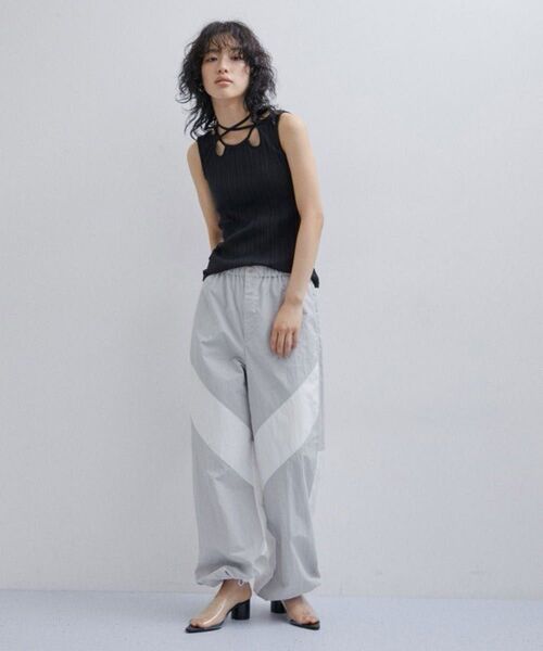 【ADAM ET ROPE'】BOTANICAL DYED NYLON PANTS