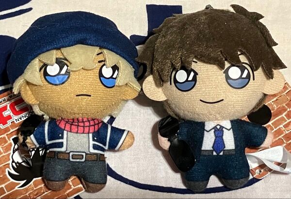 【名探偵コナン】キーチェーンマスコット 安室&松田 タグ付き