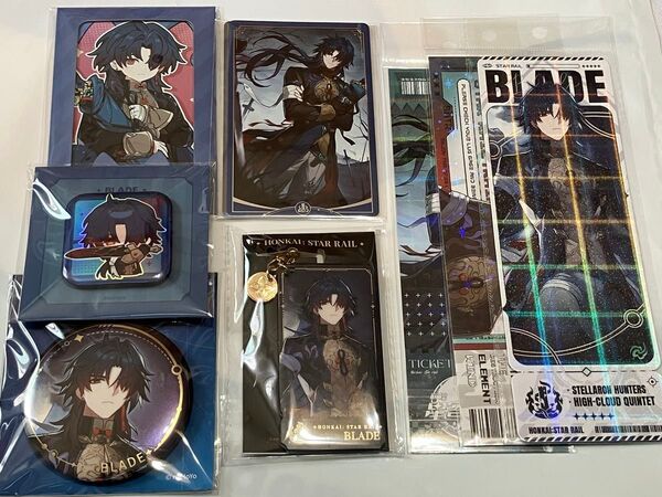 【崩壊:スターレイル】キャラ立ち絵シリーズ アクリルストラップ 缶バッジ タオバオ特典 刃セット 公式正規品
