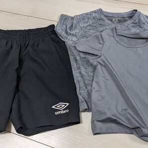 キッズ夏服 インナー グレー系 110 まとめ GU ユニクロ UMBRO