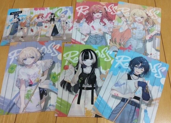 ReGLOSS リグロス クリアファイル全6種コンプリート 計6枚