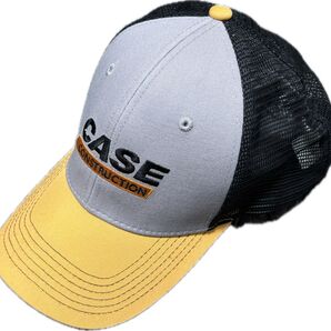 CASE CONSTRUCTION ロゴキャップ ブラック イエロー