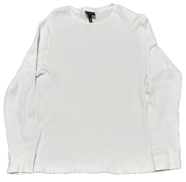 H&M 長袖カットソー ホワイト メンズ Lサイズ 未使用