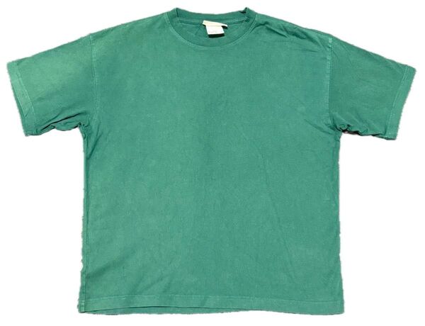 H&M グリーン tシャツ Lサイズ