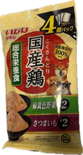 いなば 国産鶏 緑黄色野菜さつまいも 70g×4個