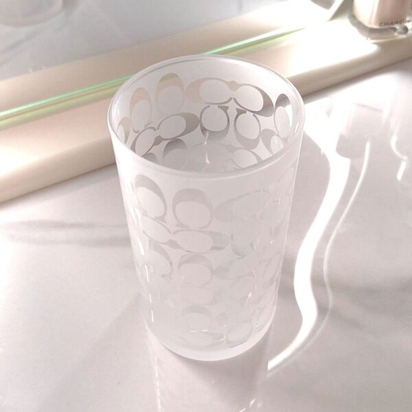 コーチCOACHグラス 食器 モノグラム柄 未使用品