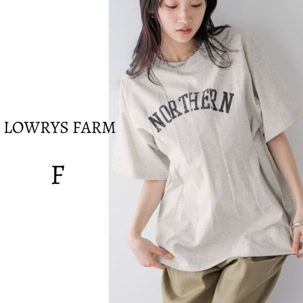美品 LOWRYS FARM ローリーズファーム 半袖Tシャツ Tシャツ ロゴTシャツ