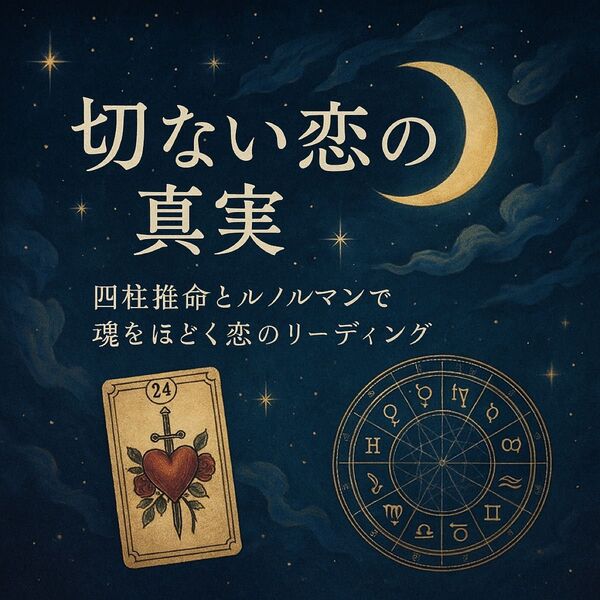 【恋愛の運命×彼の気持ち】四柱推命&ルノルマンで深く読み解く恋のゆくえ