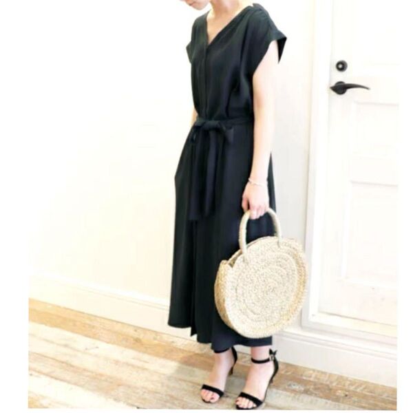 SLOBE IENA スローブイエナ リボンベルト スキッパーワンピース