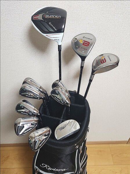 TaylorMade ゴルフクラブ1式 初心者 デビュー用 ゴルフクラブセット BRIDGESTONE テーラーメイド