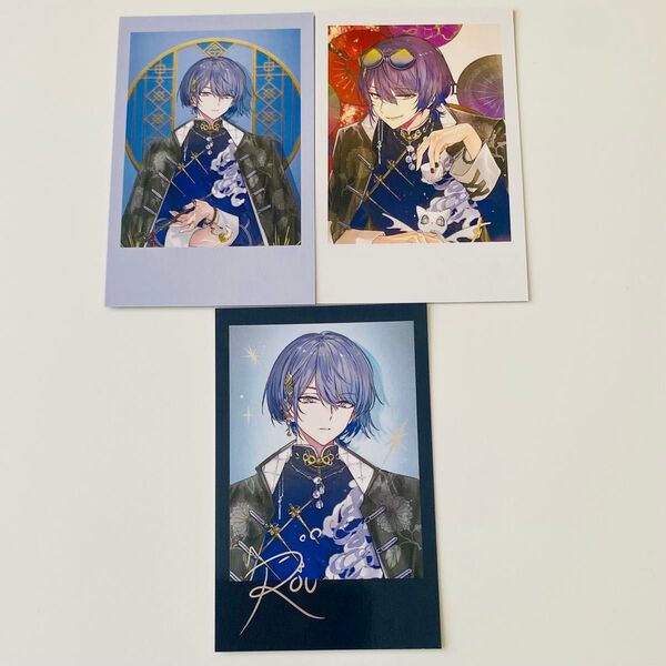 にじさんじ ランダムチェキ風カード NIJISANJI 箔押しサイン入り Dytica2ndAnniversary 小柳ロウ