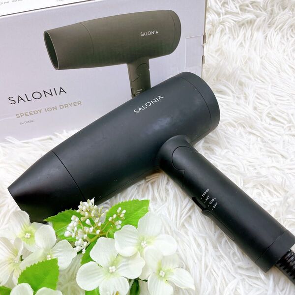 良品 SALONIA サロニア スピーディイオンドライヤー SL-013BK ブラック