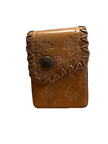 ANNA SUI シガレットケース レザー ブラウン