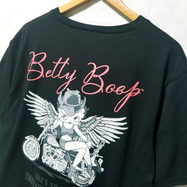 【新品】【Betty Boop】【LLサイズ】黒 Tシャツ メンズ 大きさサイズ ベティーブープ