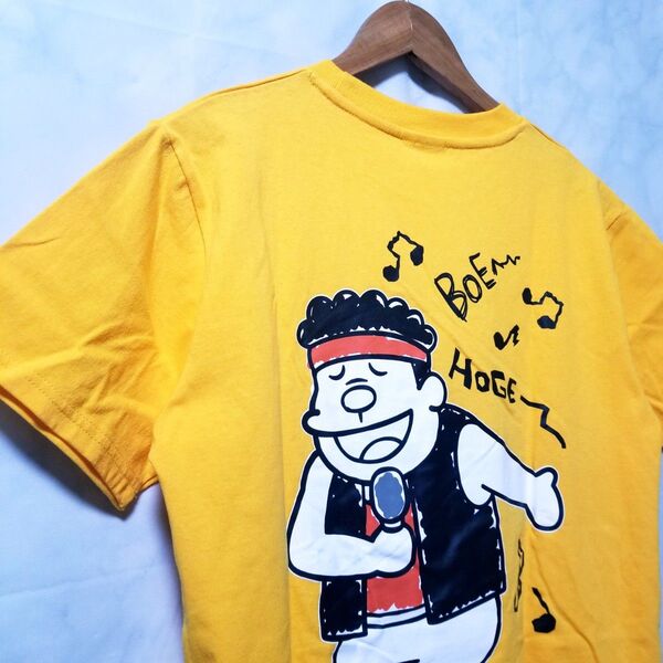 【新品】ドラえもん ジャイアン Tシャツ メンズ アニメ Mサイズ 黄色