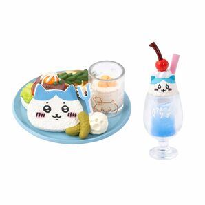 ちいかわ ちいかわカフェ ミニフィギュアコレクション ③ハチワレのごちそうサンド クリームソーダ(ハチワレ)