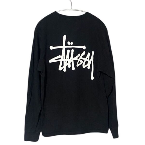 STUSSY ステューシー 長袖 ロンT 長袖Tシャツ トップス 黒 ブラック