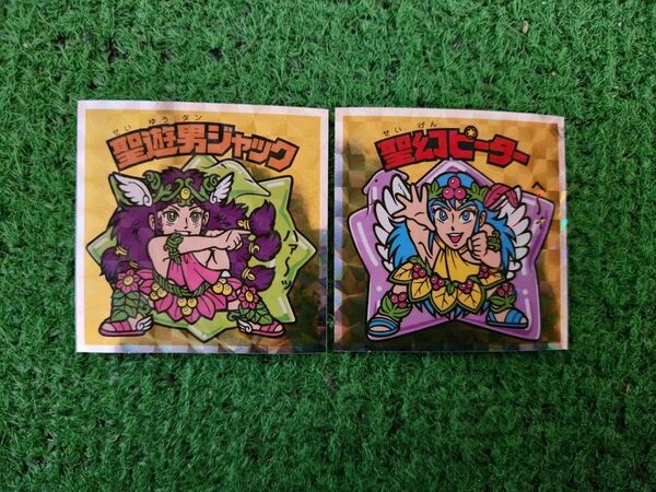 No.41 42 ヘッドだらけの ビックリマン 悪魔VS天使 40th シール ビックリマンチョコ 聖遊男ジャック 聖幻ピーター
