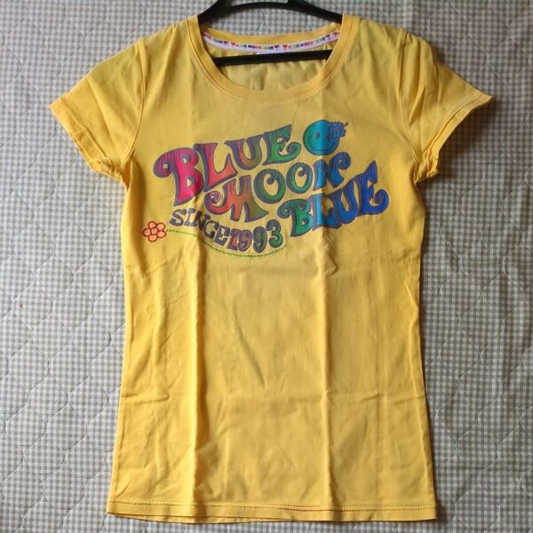 半袖Tシャツ 黄色 ブルームーンブルー