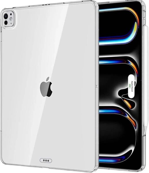 For ipad Pro 11インチ ケース 2024(M4) クリア 第5世代 透明 TPU素材 ソフト スリム 極薄軽量