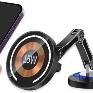 車載ホルダー スマホホルダー マグネット 車載スマホホルダー マグネットワイヤレス車載充電器 携帯スタンド