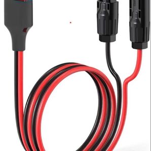 12AWG 1m 30Aアンダーソン 変換アダプター 太陽光パネル 接続ケーブル 延長ケーブル for ポータブル電源