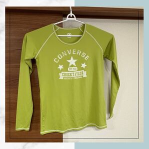 【美品】CONVERSE コンバース 長袖Tシャツ サイズLTT ストレッチ