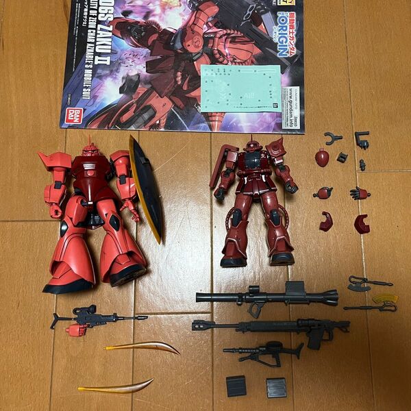 ガンプラ HGシャア専用ゲルググ シャア専用ザクII セット ジャンク
