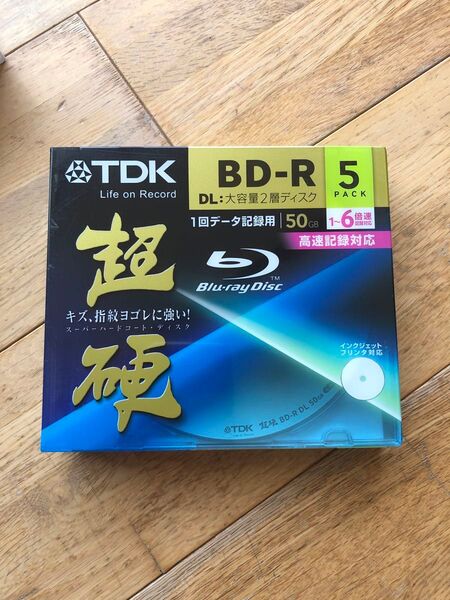 「TDK BD-R BRD50HCPWC5A」新品未開封