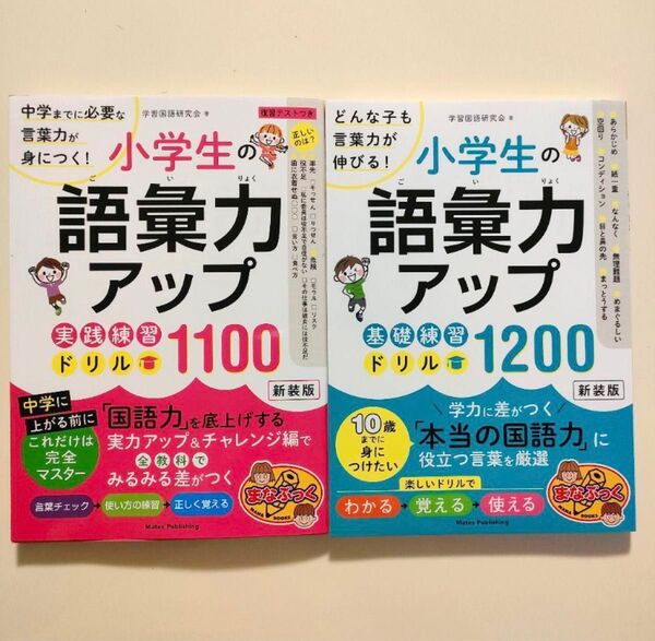 【新品未読、厳重梱包】小学生の語彙力アップ ドリル 2冊セット販売
