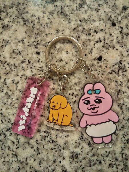 おぱんちゅうさぎ 3連アクリルキーホルダー