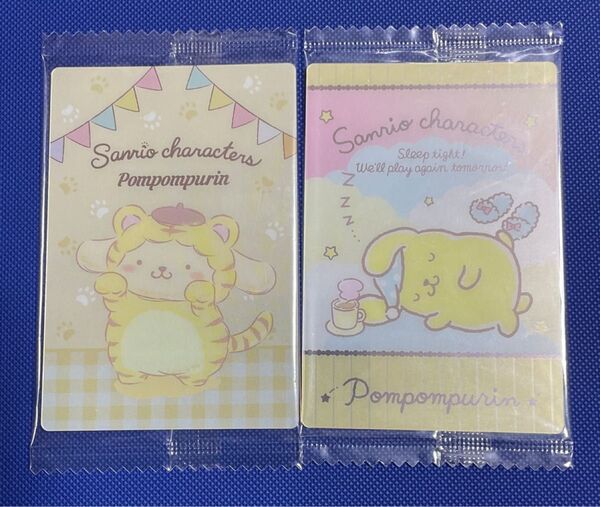 ポムポムプリン サンリオウエハースカード2 2枚 とら着ぐるみ 虎 トラ