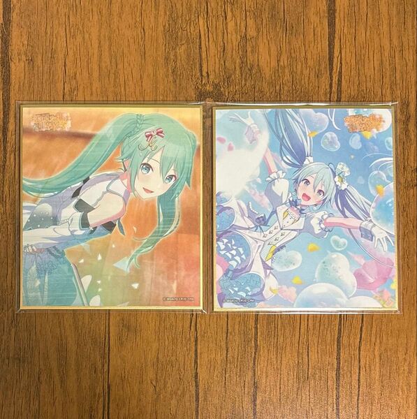 プロセカ 43C 初音ミク ミニ色紙 モモミク モモジャン