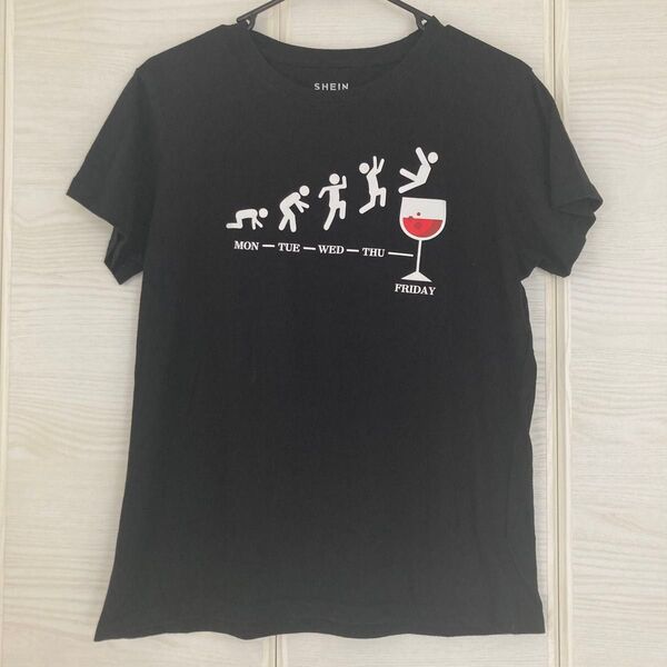 SHEIN 1weekおもしろTシャツ